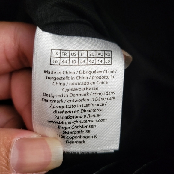 Rotate Birger Christensen Black Croc Embossed Straight Leg Rotie Pants NWT - Picture 13 of 14